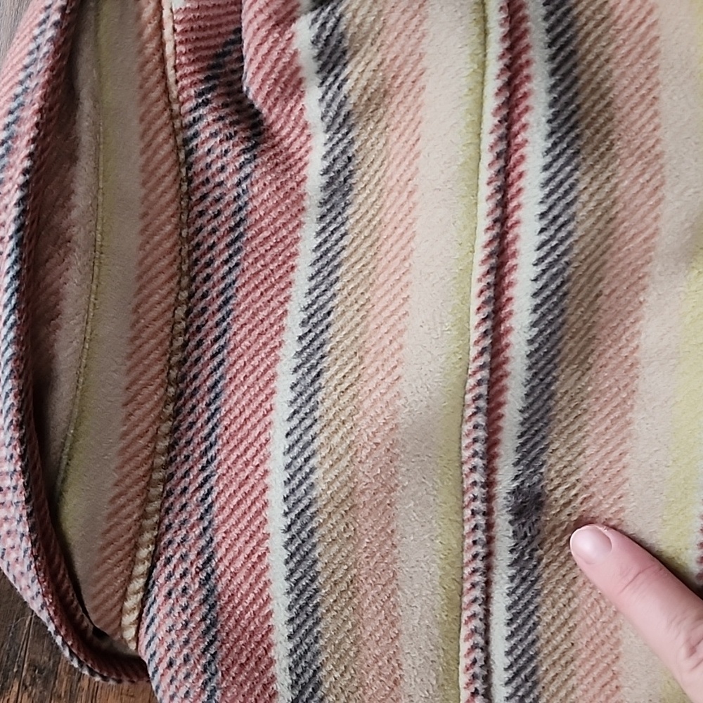 Eddie Bauer Striped Sherpa Lined Fleece Jacket - Picture 4 of 16